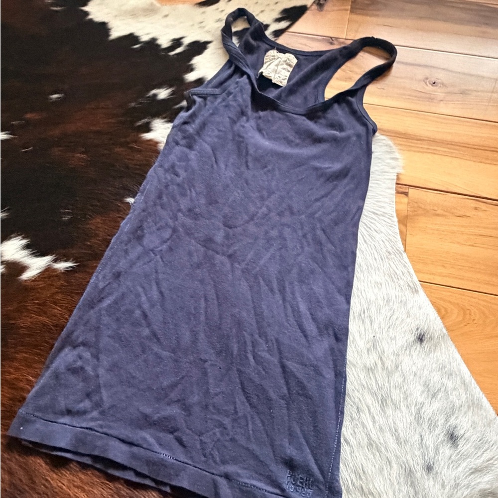 Ruehl navy blue tank top